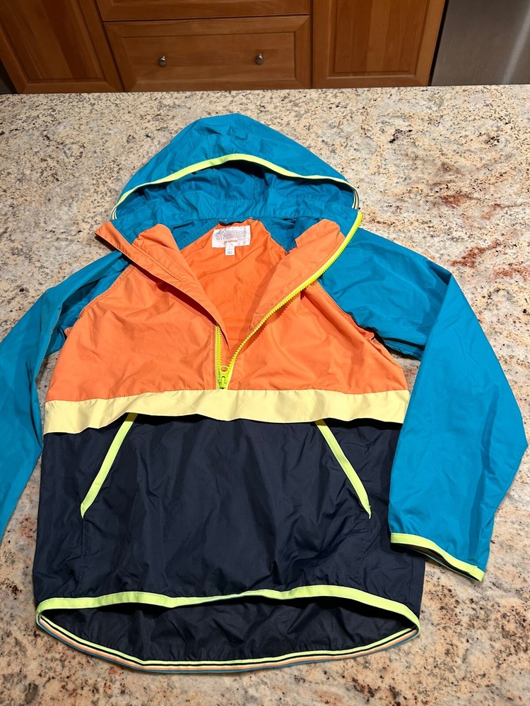 Gymboree Boys Large (10-12) & Medium/Lined (7-8) Hooded Windbreakers (Zip)