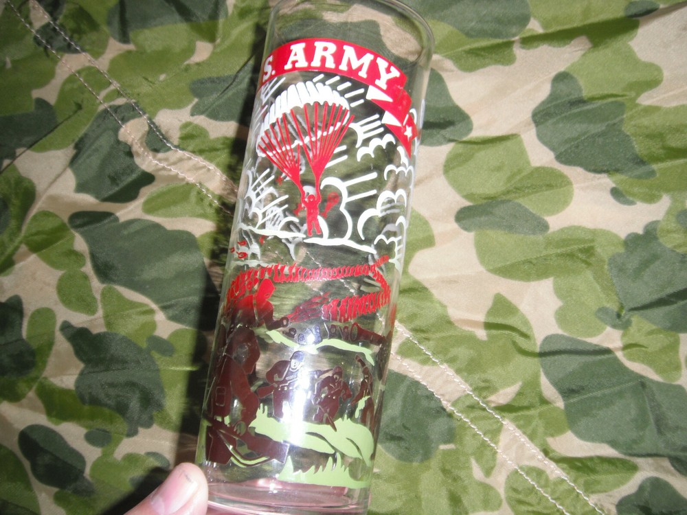 WWII ORIGINAL AIRBORNE PARATROOPER PX ISSUE GLASS 6 3/4" HIGH LAST ONE!