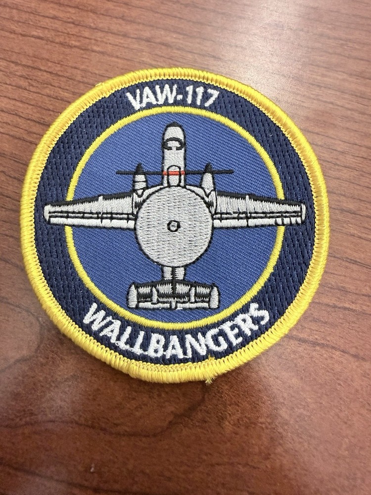VAW-117 patch Wallbangers airborne early warning Navy E-2D
