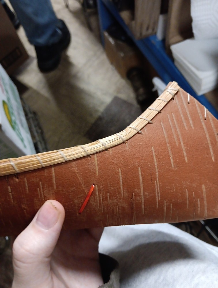 Handmade Birchbark Canoe