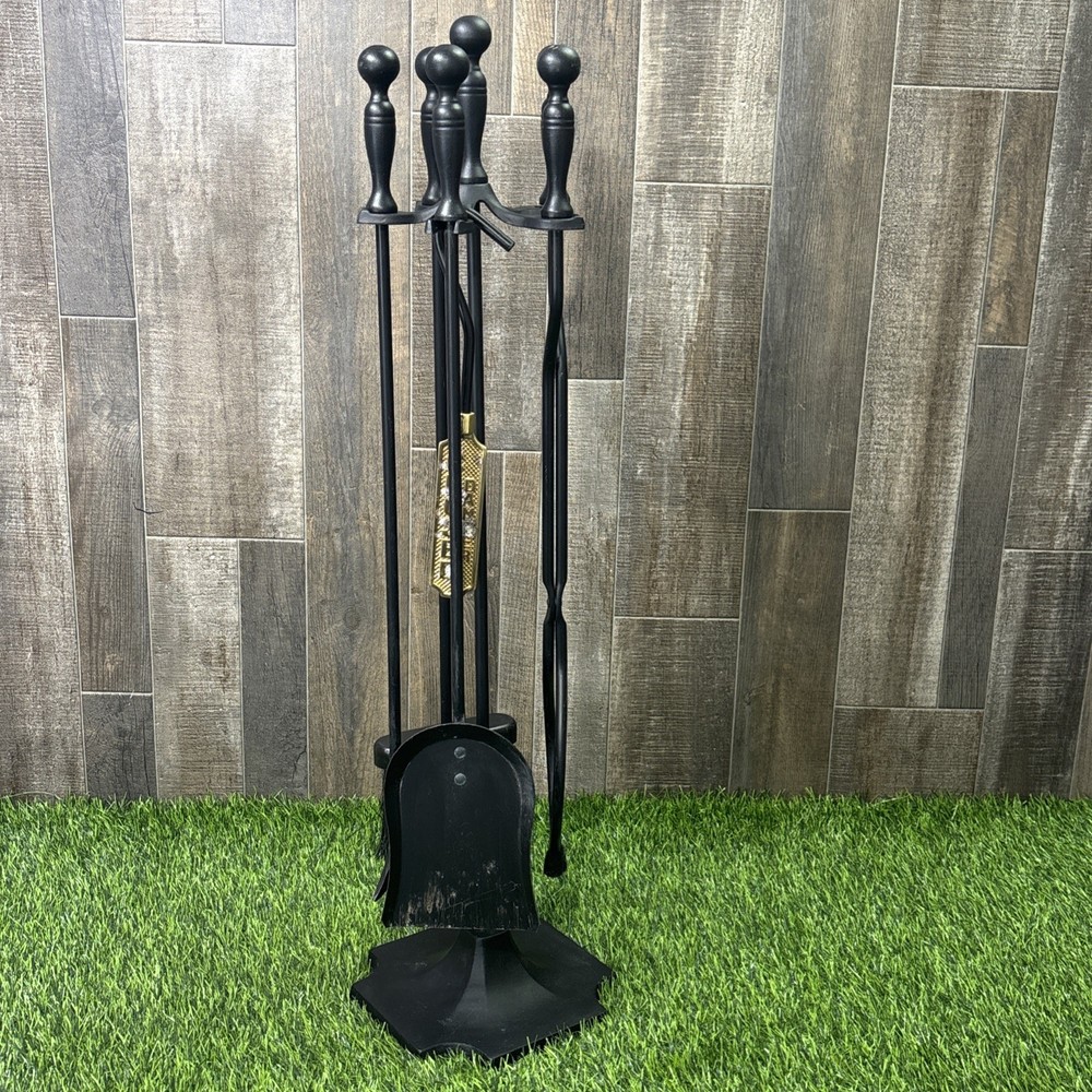 fireplace tool set vintage