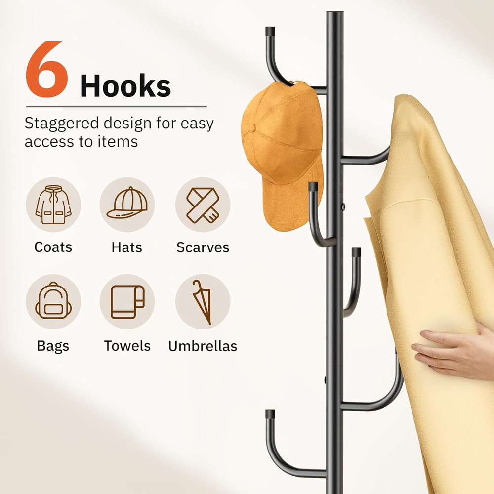 Chic Clothing Racks Set with Multi-Functional Coat Rack for Any Room