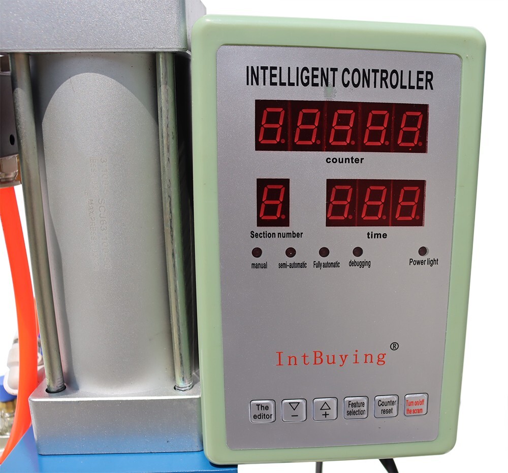 TECHTONGDA 1100Lb/500kg Pneumatic Punch Machine with Display Controller 110V