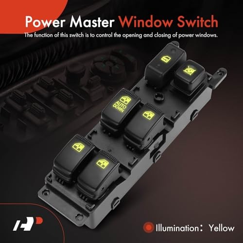 Master Power Window Switch Compatible with Kia Rio, Rio5, 2007 2008 2009