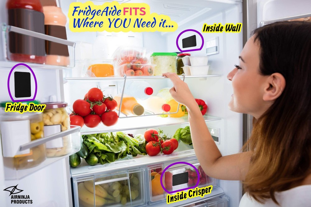Fridge Deodorizer - Natural Refrigerator Deodorizer Odor Eliminator - Beats B...
