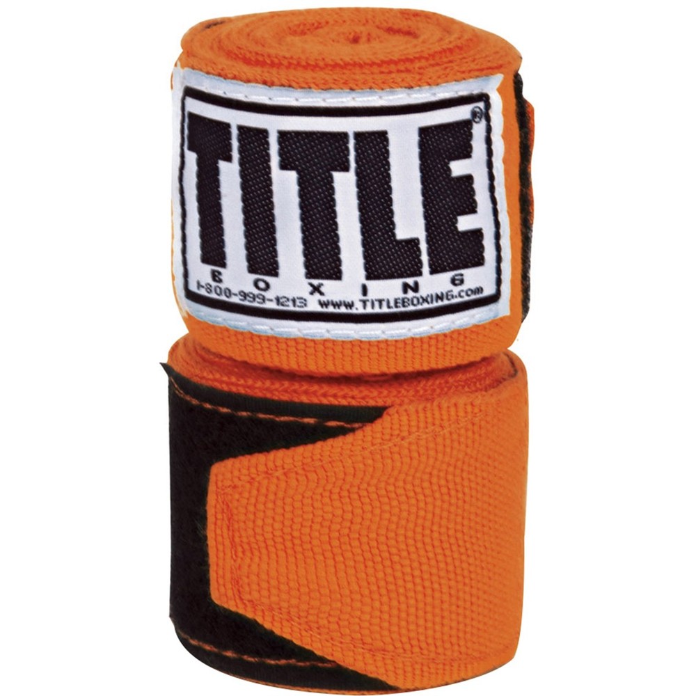 Title Boxing 180" Semi Elastic Mexican Handwraps - Orange