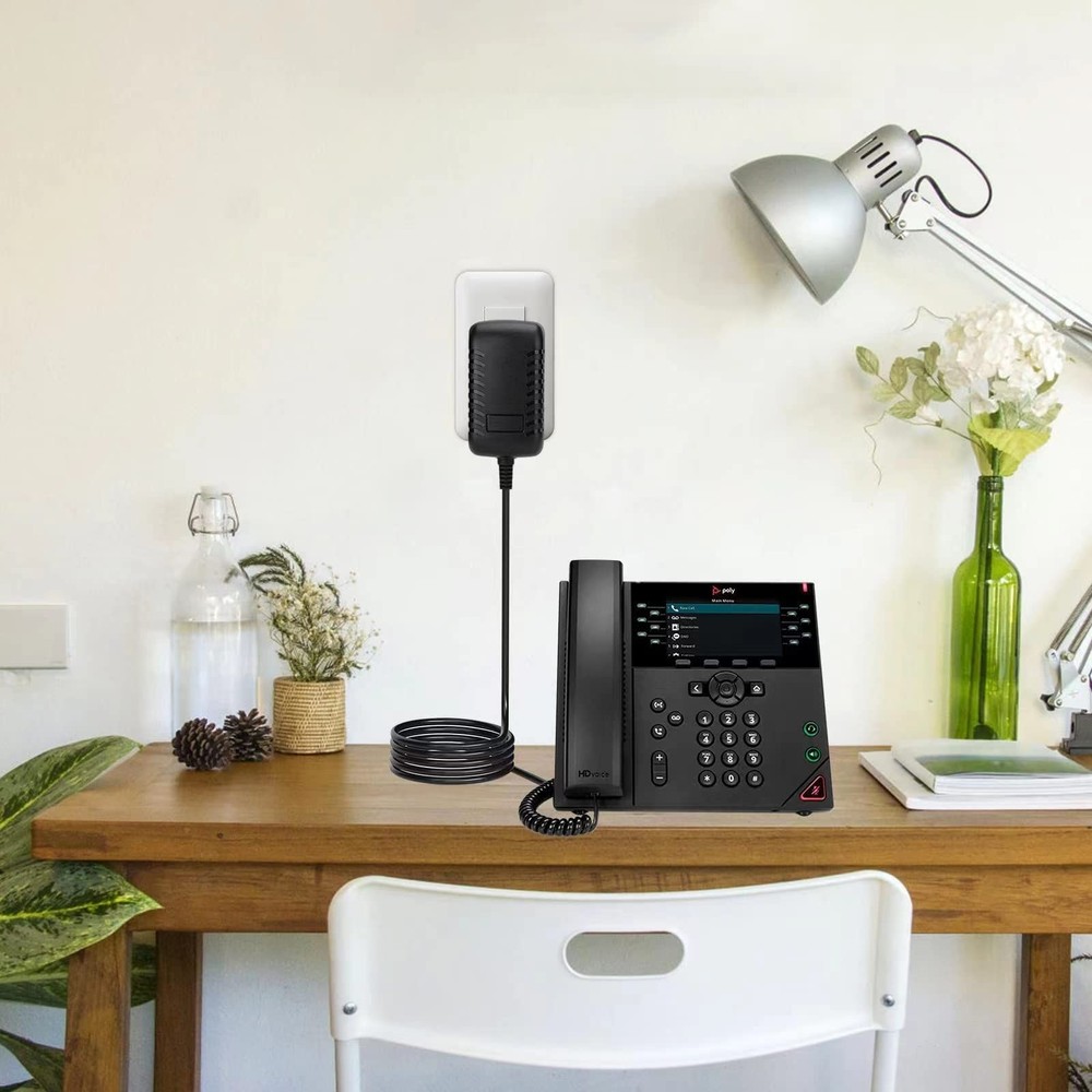 for Polycom Power Supply is Compatible with VOIP VVX Models 101,...