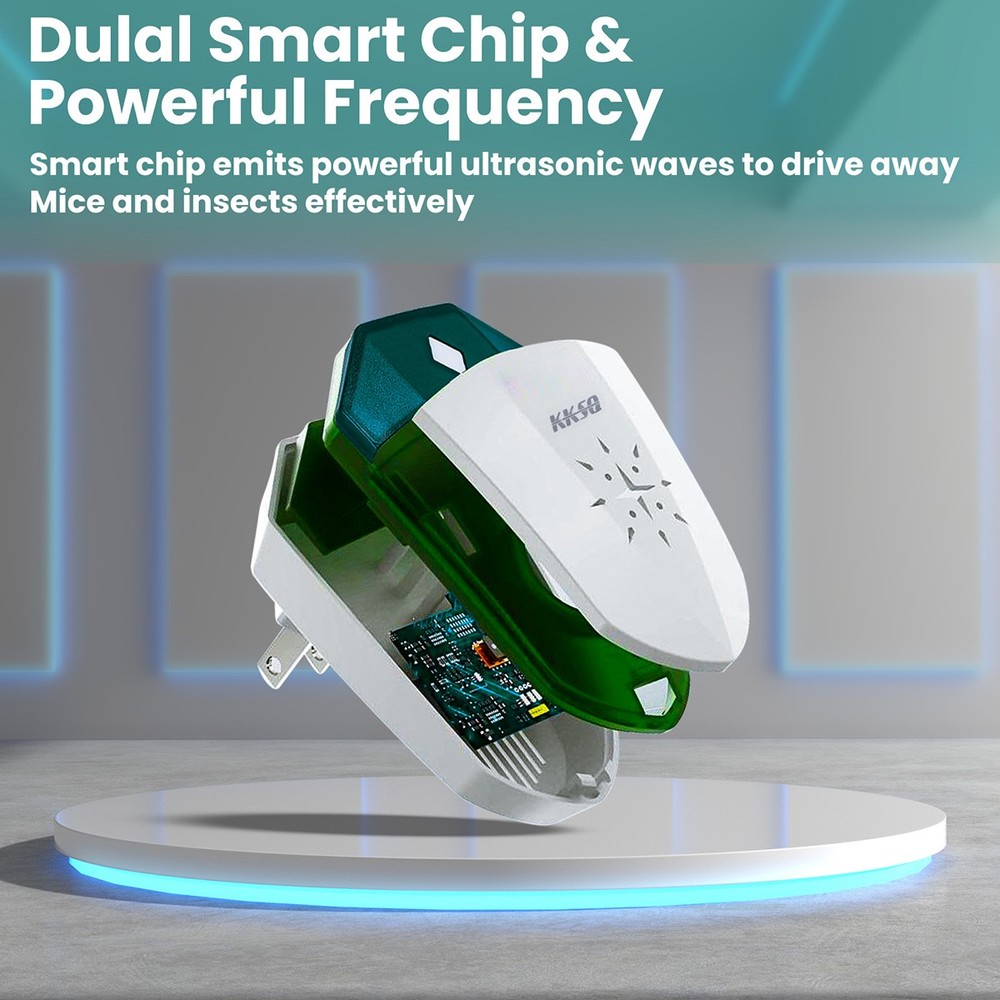 4 Plug In Electronic Pest Reject Sonic Repeller Flea Mice Rat Bed Bug Deterrent