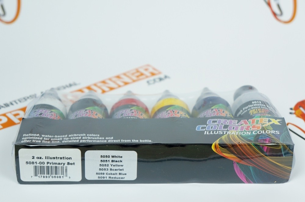 Createx Illustration Colors Primary Set 2oz.