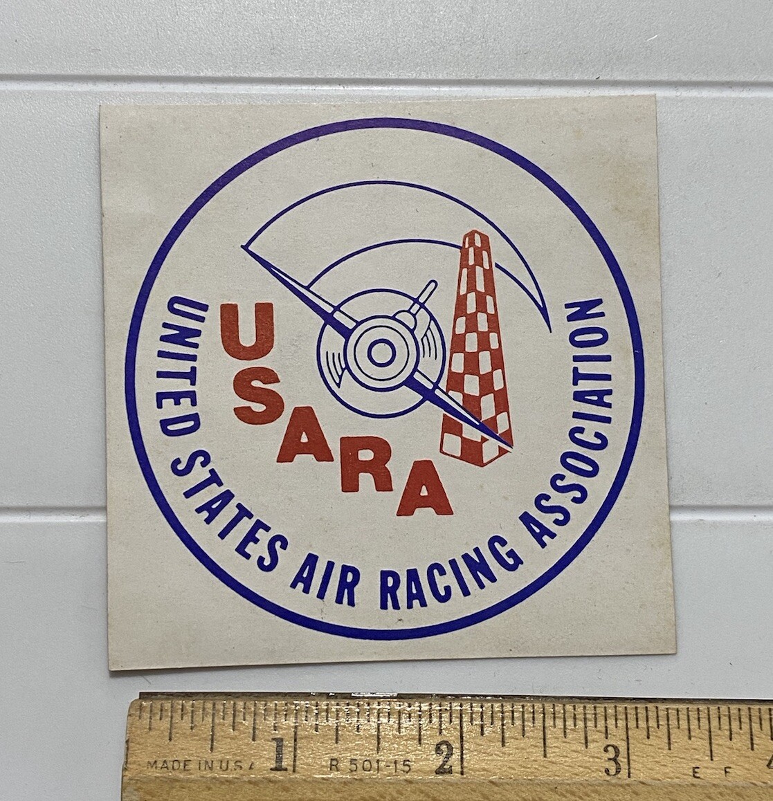 USARA United States Air Racing Association Aviation Sticker Decal Emblem NOS
