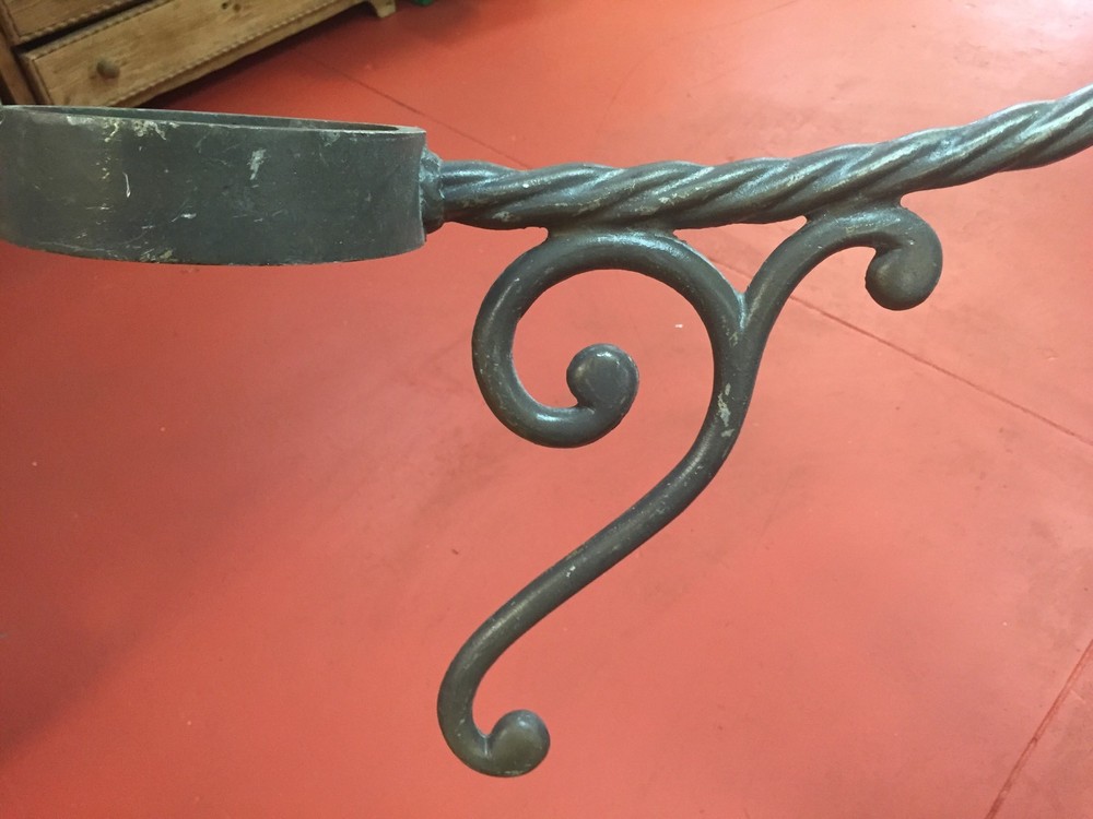 Antique Large Iron Wall Hook Decorative Piece