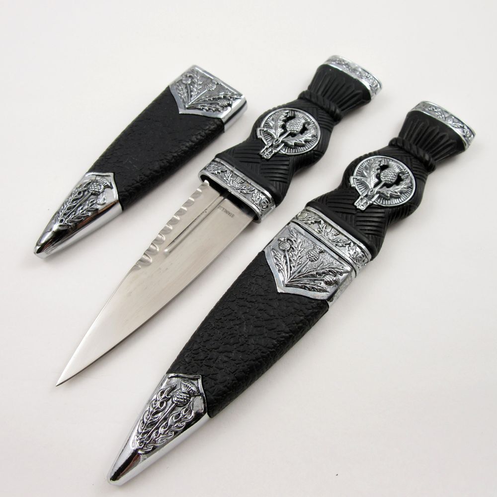 NEW Dagger Scottish Sgian Dubh Small Dirk Knife Stainless Steel Blade 7" Overall