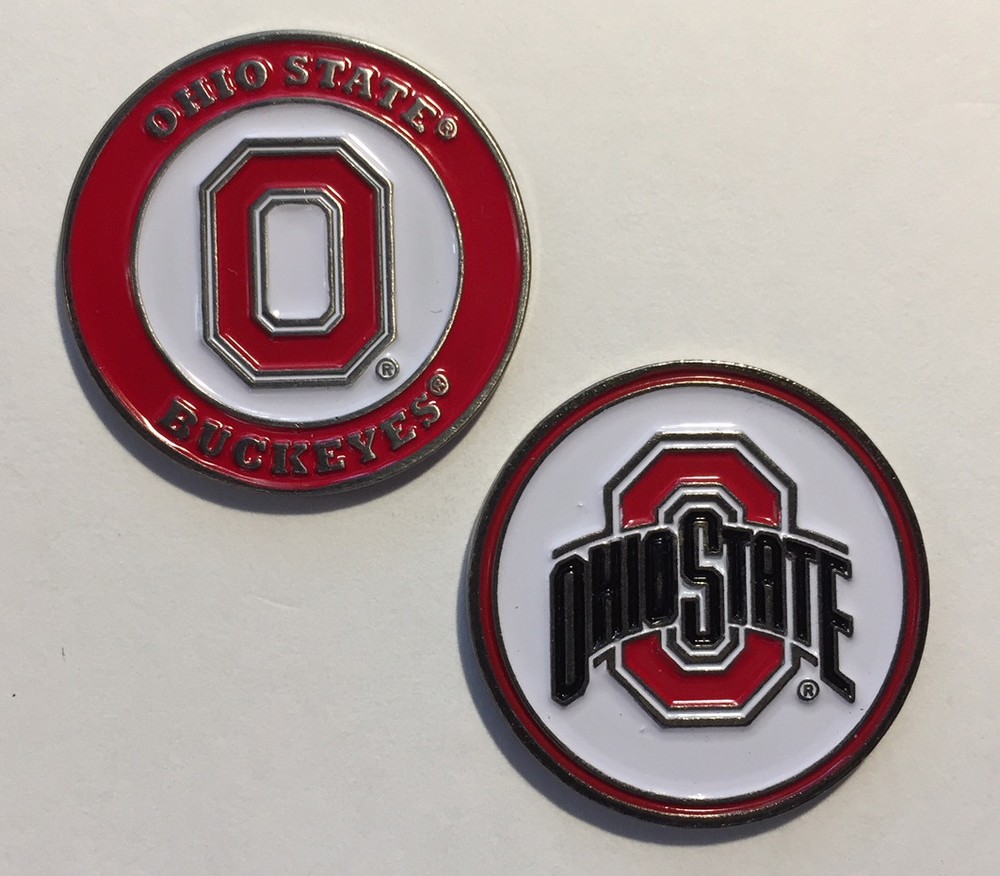 Ohio State Buckeye Golf Ball Marker   New