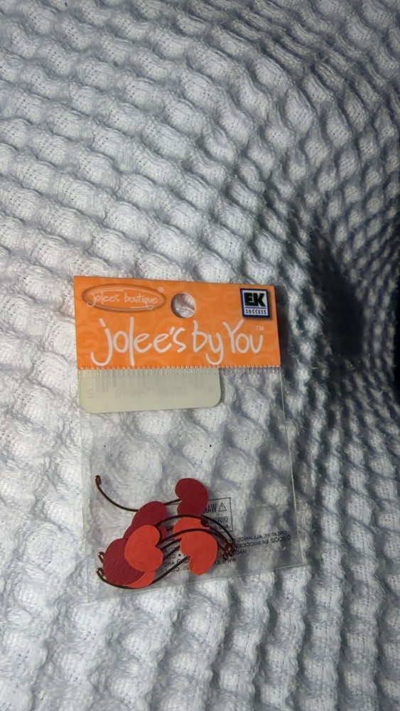 Super Rare!! Jolees Mini Cherries Cherry Fruit 3D Scrapbook