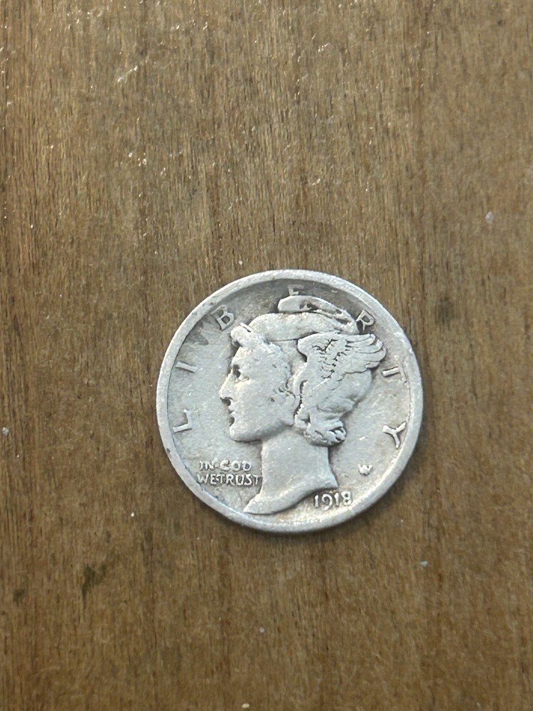 1918 Mercury Dime VG