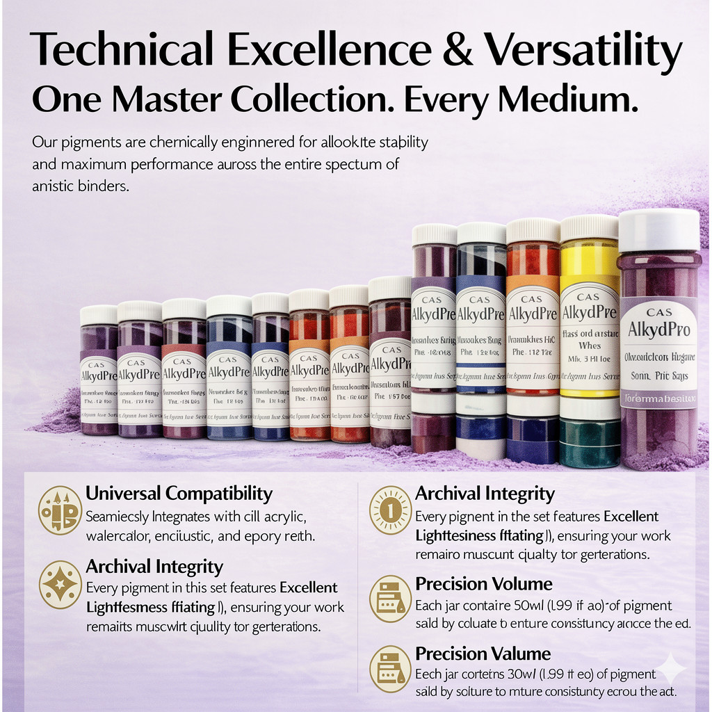 Pyrrol Red Yellow Sett Pigment Dry Powder set 10 x 50ml