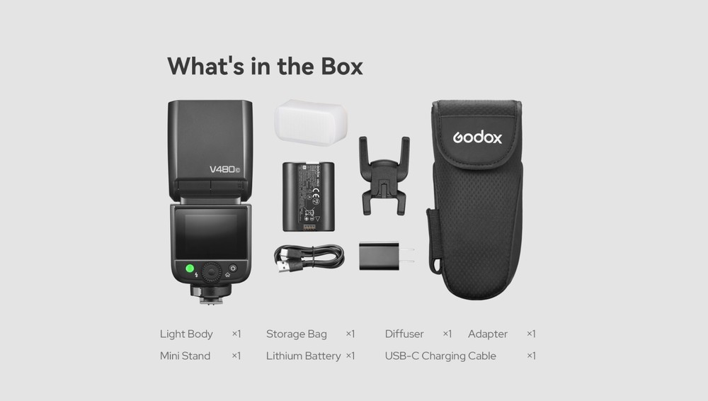 Godox V480 S TTL Camera Flash for Sony Camera Flash Speedlite Speedlight Light