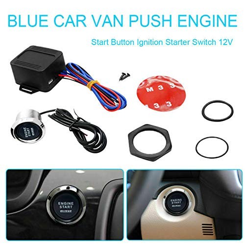 Push Start Button, Car 12V LED Engine Start Push Button Switch Ignition Input