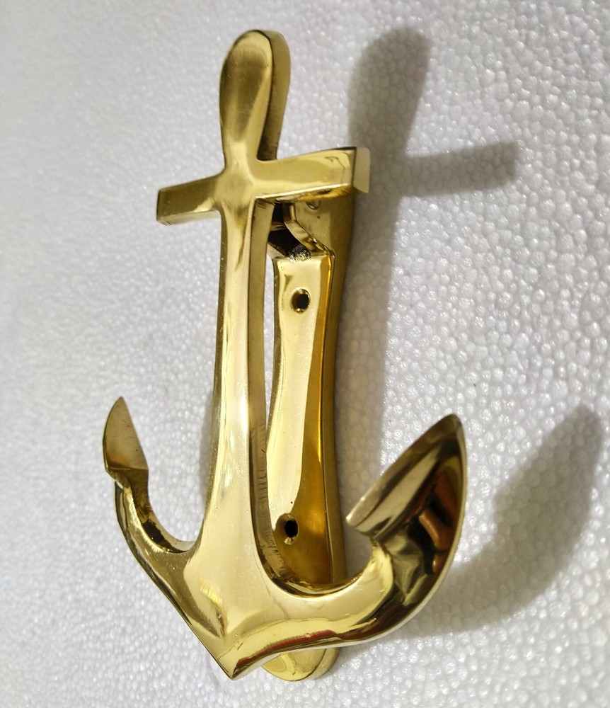 Brass Anchor Door Knocker Solid Brass Ship Anchor