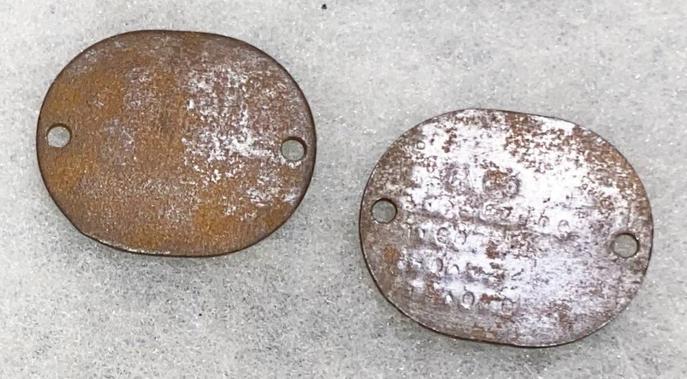 WWII USNR Ronald Jacobs T-44 Dog Tag Set