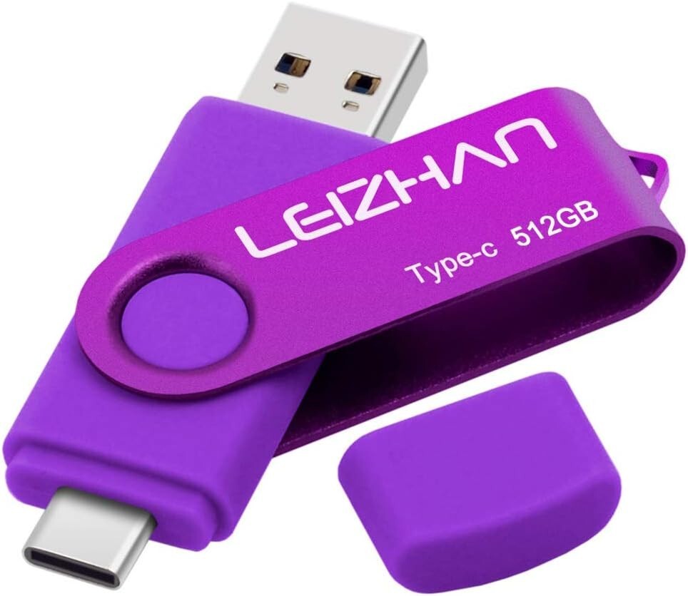512GB Type C USB Flash Drive, USB-C Memory Stick 3.0 for Android Pc Smartphone