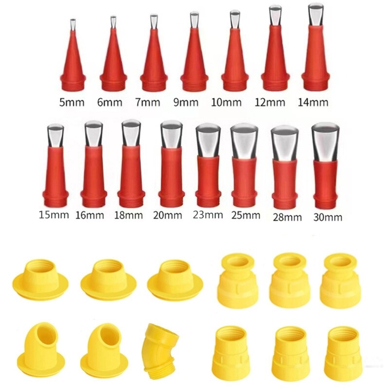 Universal Integrated Rubber Nozzle Tool Reusable Rubber Nozzle Tool with Base