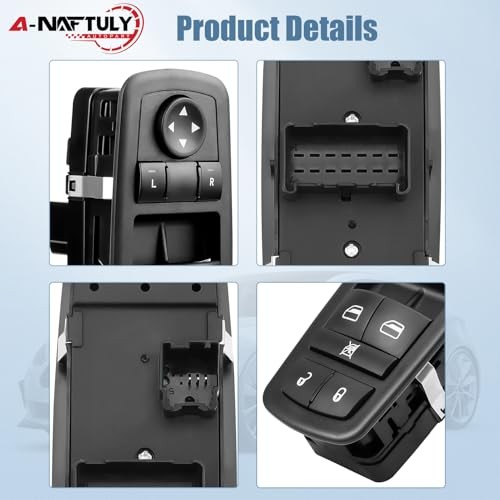 Power Window Switch Driver Side Compatible with 2010-2011 Chrysler Town and