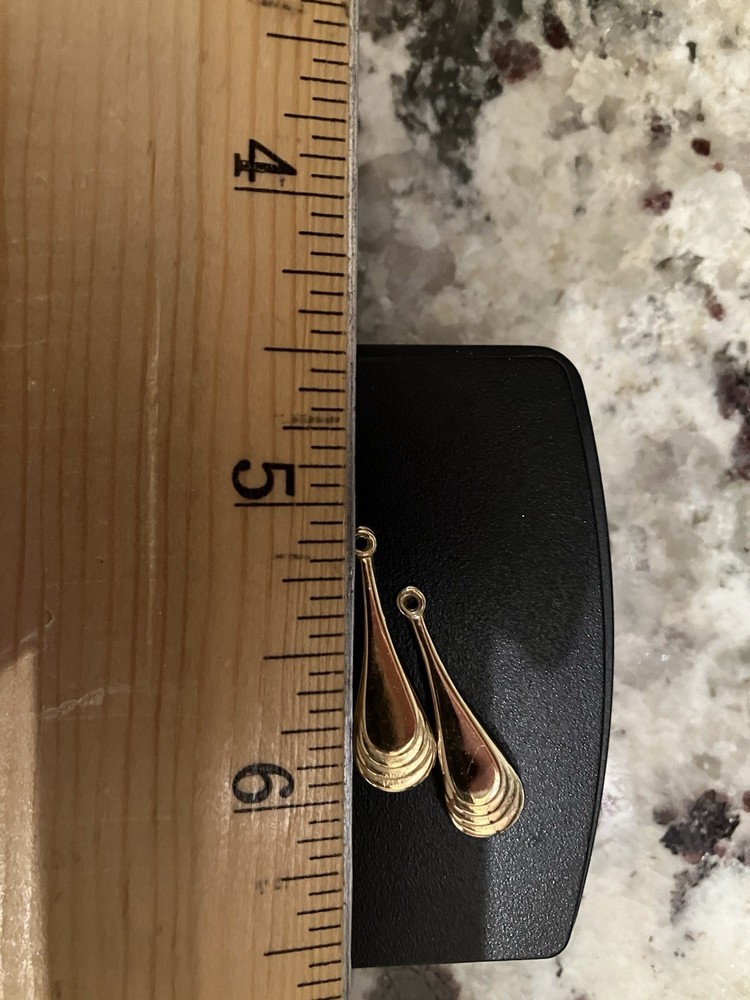 14K CARLA EARRING JACKETS ENHANCERS .9 GR