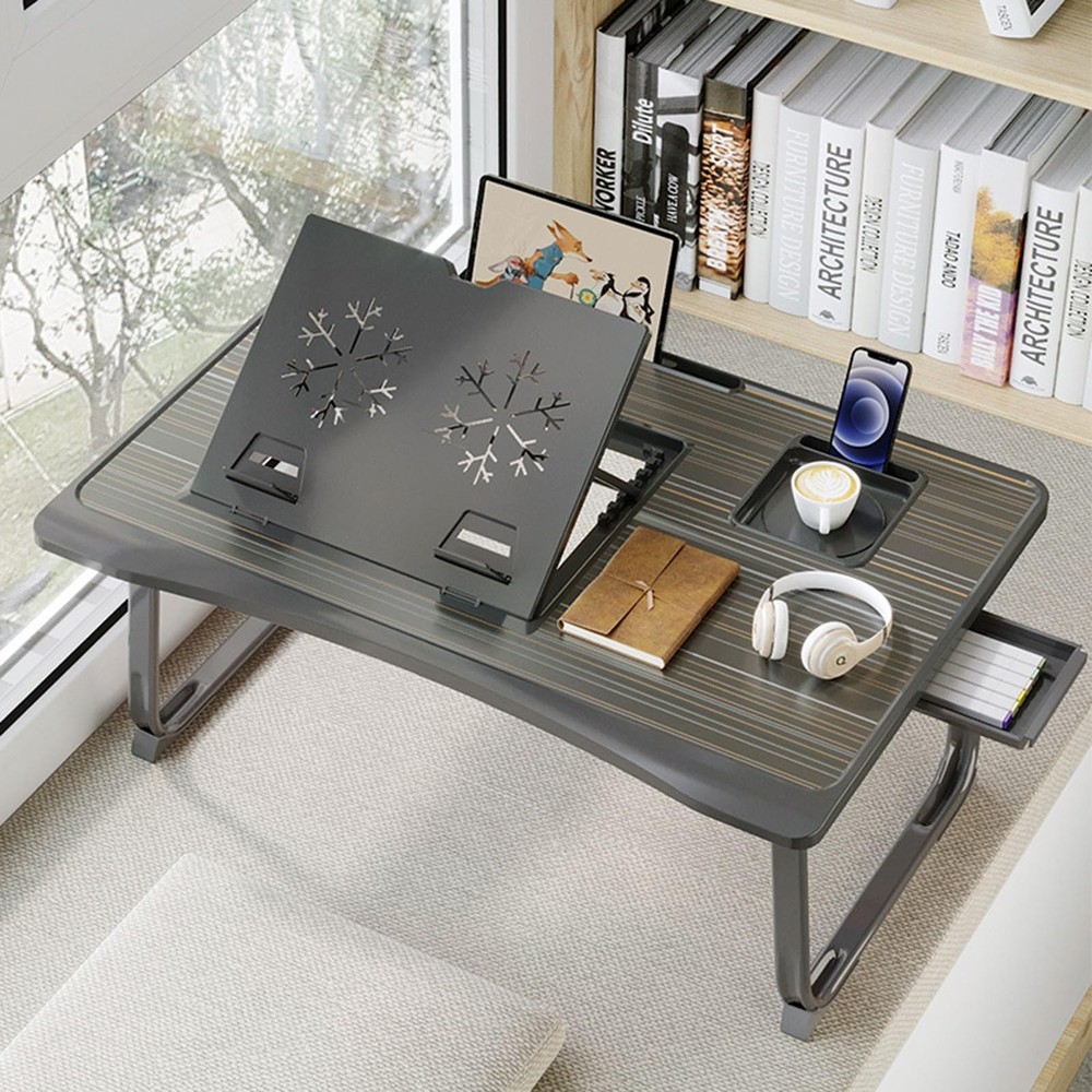 Laptop Desk for Bed Adjustable Laptops Stand with 6 Different Angles Portable