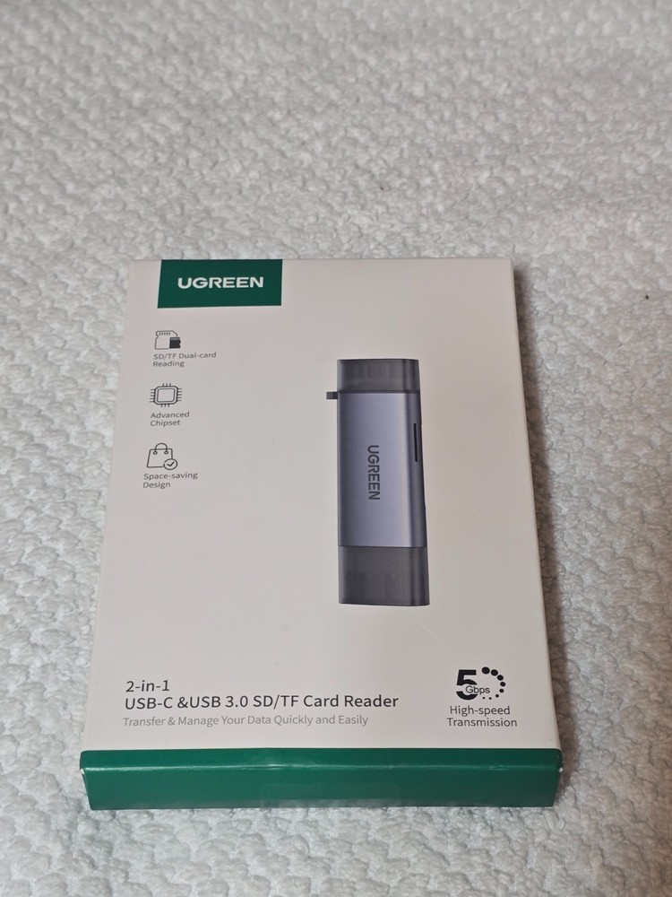 SD Card Reader USB C 3.0 Dual Slot Micro SD Adapter for iPhone 16 15 Mac PC