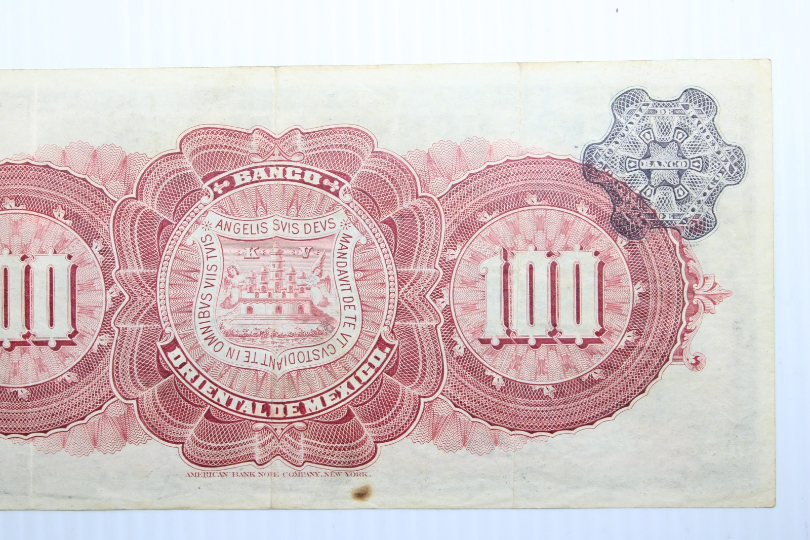 Banco Oriental de Mexico 1914 100 Pesos P S385c #0432