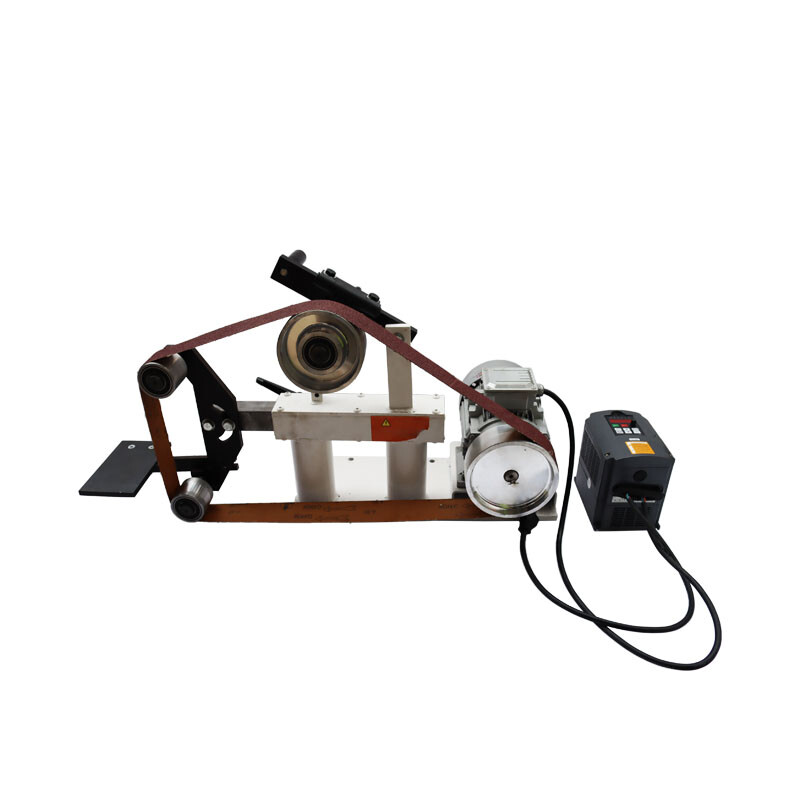 Stepless Speed 72" Sand Belt Machine 110V 2hp Frequency Conversion w/Base Polish