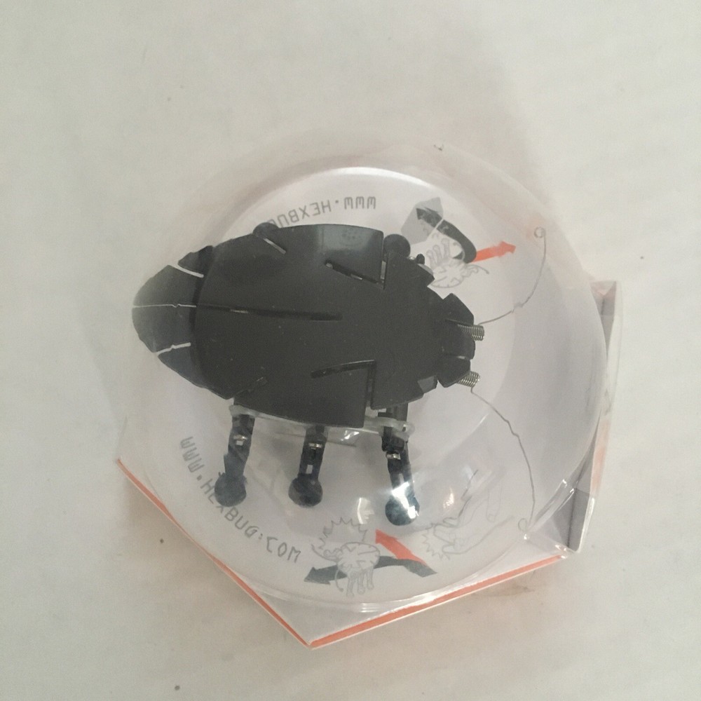 Hex Bug Original Black Robotic Bug Battery Powered Crawling 6 Leg Micro Robot