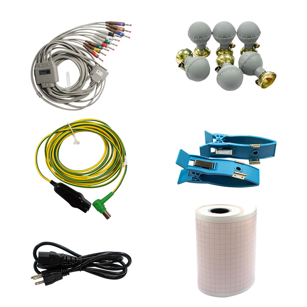 Biocare 12 lead ECG Machine Portable with Au-to Analysis Diagnosis ECG, Printer