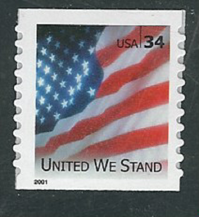 Scott # 3550....34 Cent...Flag....3 Stamps