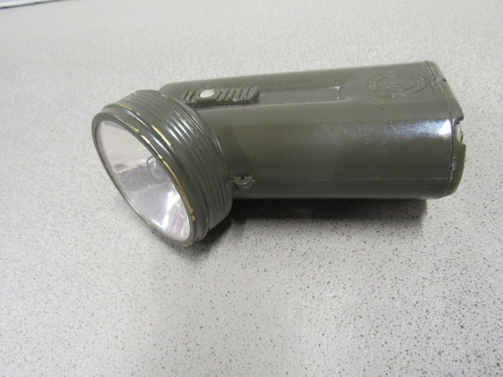 WW2 US Army Air Force Justrite Flashlight Type A-8 USAAF Lamp Assembly WORKS