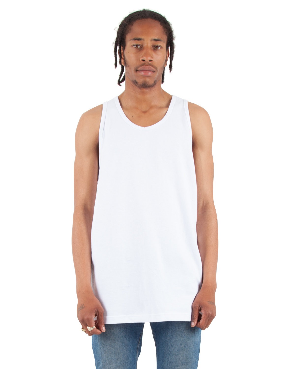 Pack Of 6 Shaka Wear TT Mens 6.0Oz Soft-Spun Cotton Sleeveless Tank Top