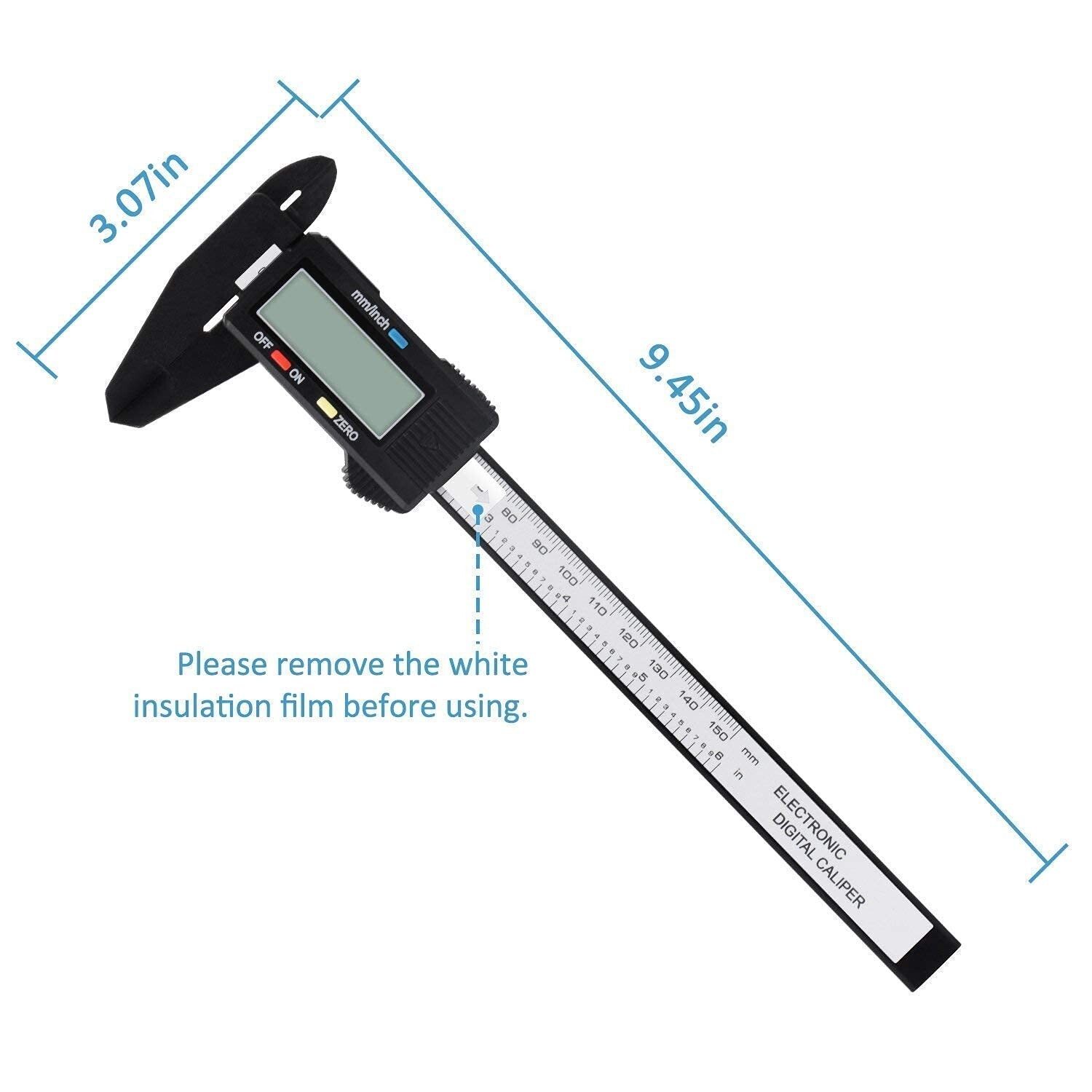 6" 150mm Digital Caliper Micrometer LCD Gauge Vernier Electronic Measuring Tool