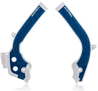 Acerbis X Grip Frame Guard White/Blue 2449531029