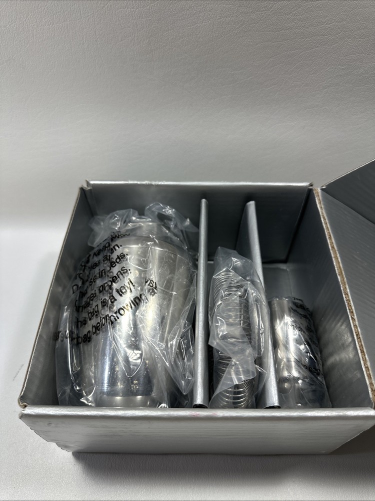 Crate & Barrel Mini Cocktail Shaker Set New Open Box