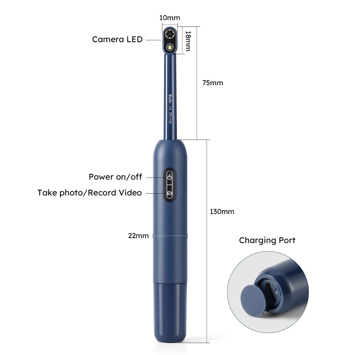 Dental Wireless WiFi Intraoral Camera Imaging Intra Oral Endoscope 7 LED Light