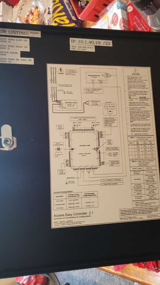 BOSCH Control Enclosure Access Controller 2.1 Reader Board Wiegand API-AEC21-4WR