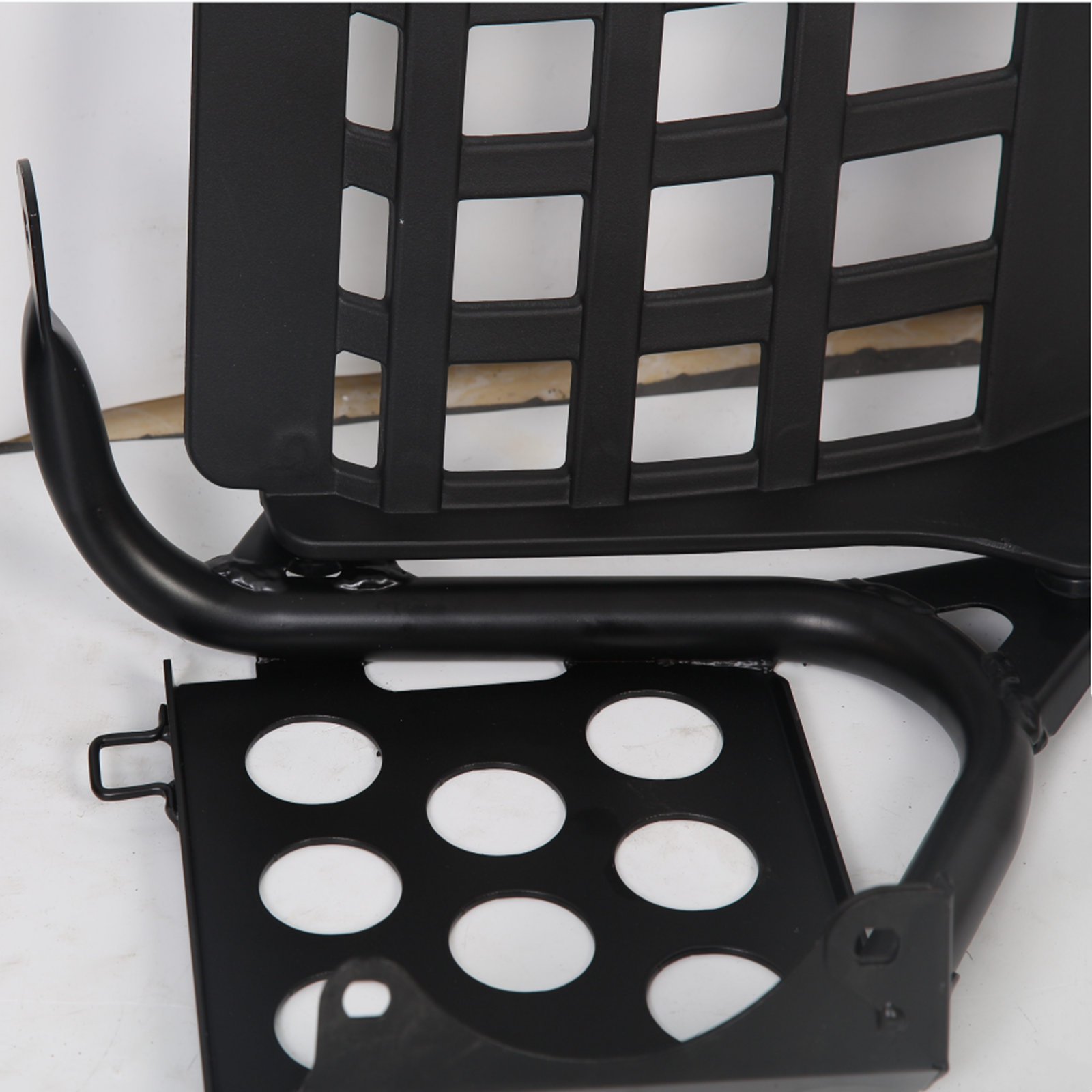 NEW Black Heel Guards footrest For Yamaha Banshee left + right nerf bars Plastic