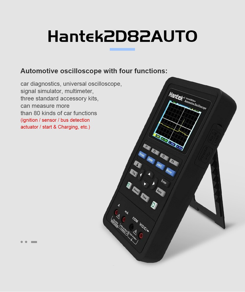2D82AUTO HANTEK 4 in 1 Multi-Function Digital Vehicle Car Diagnostic Oscilloscop