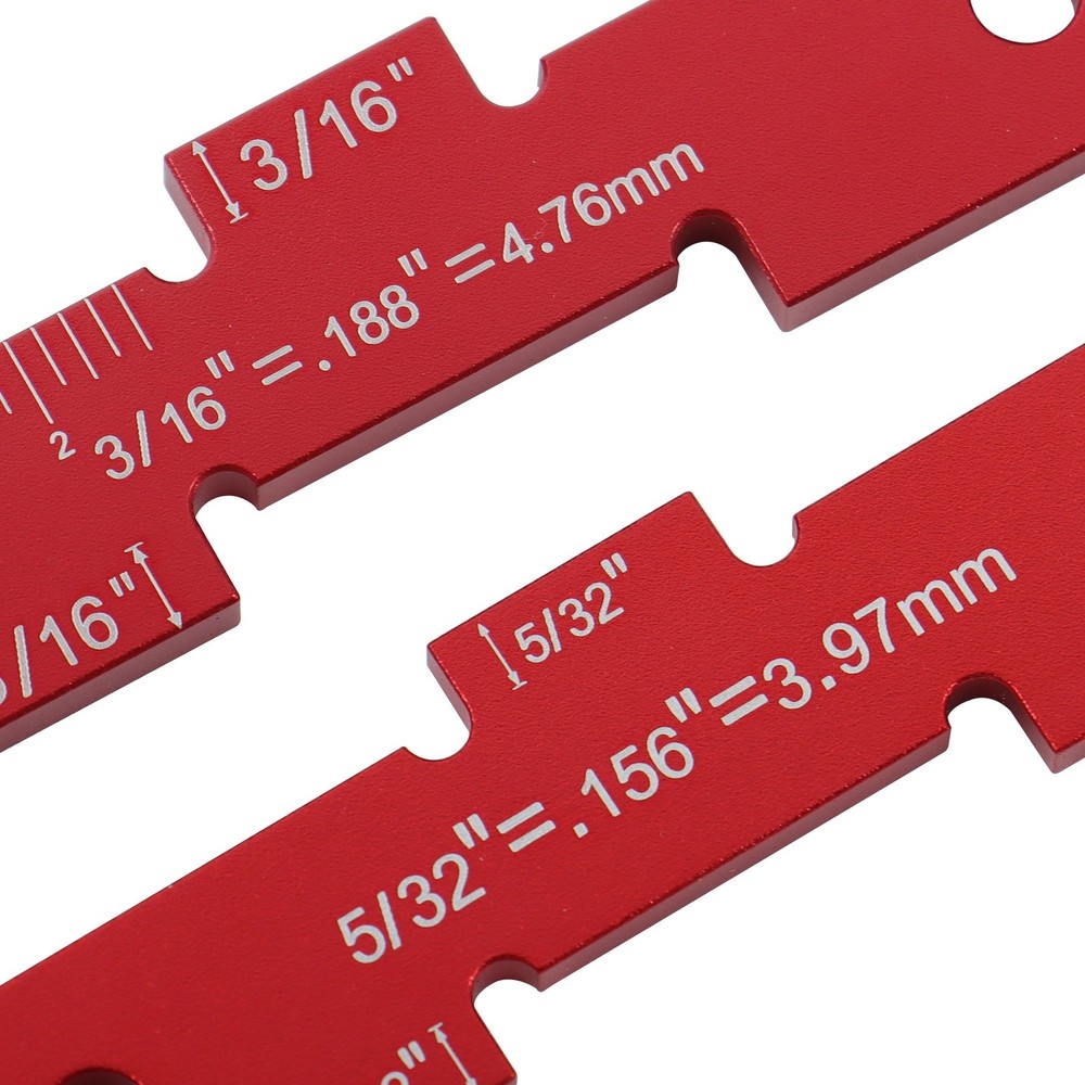 14 Pack Aluminum Router Table Setup Bars Precision Setup Blocks Height Gauge Set