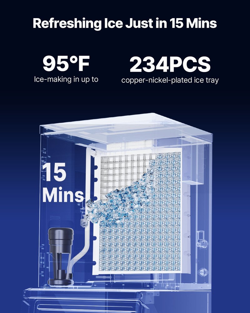 VEVOR Commercial Ice Maker Machine - Head 800 lbs/Day Self-Cleaning Ice Maker
