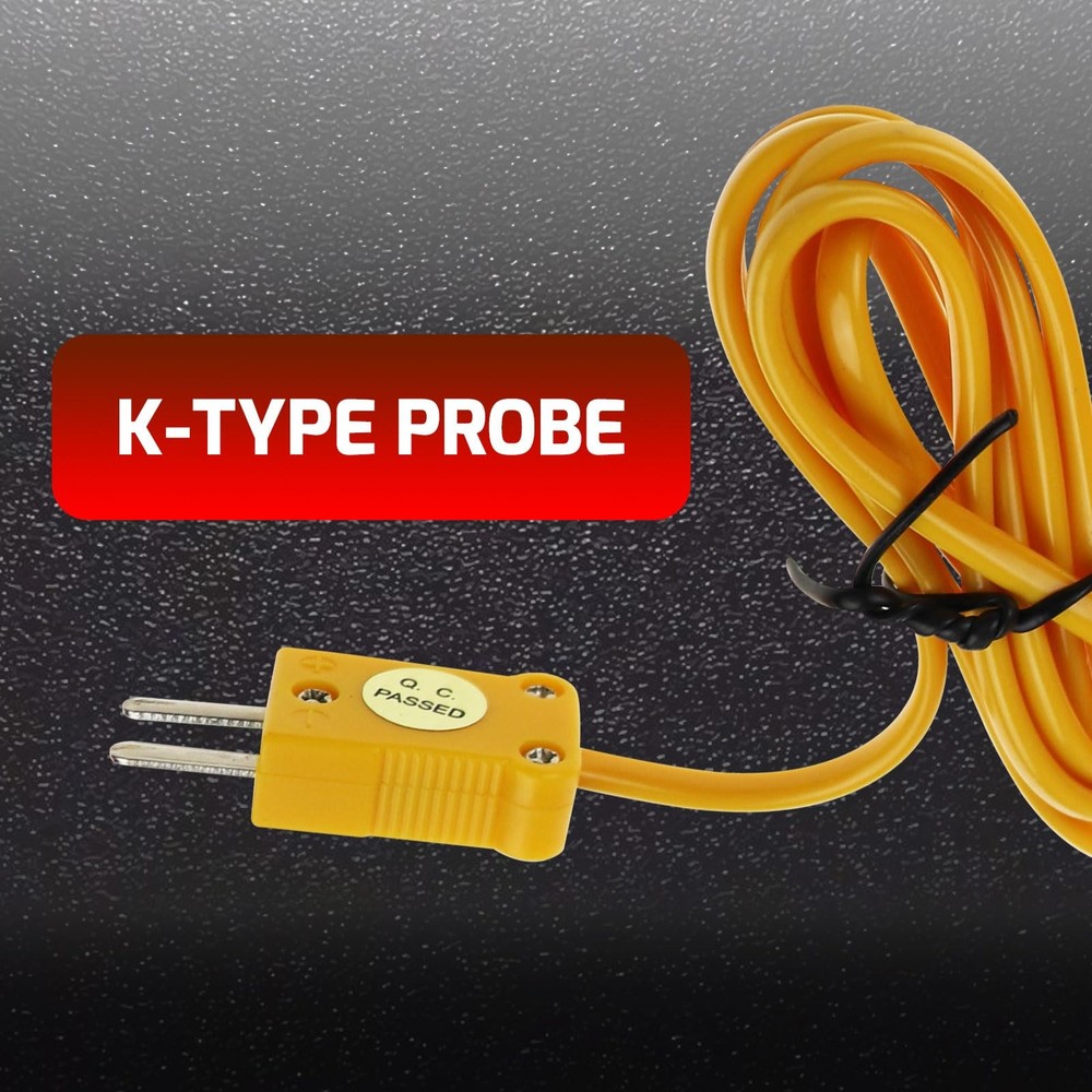 2 PCS High-Accuracy K-Type Clamp Probe Thermocouple Temperature Clamp Sensor ...