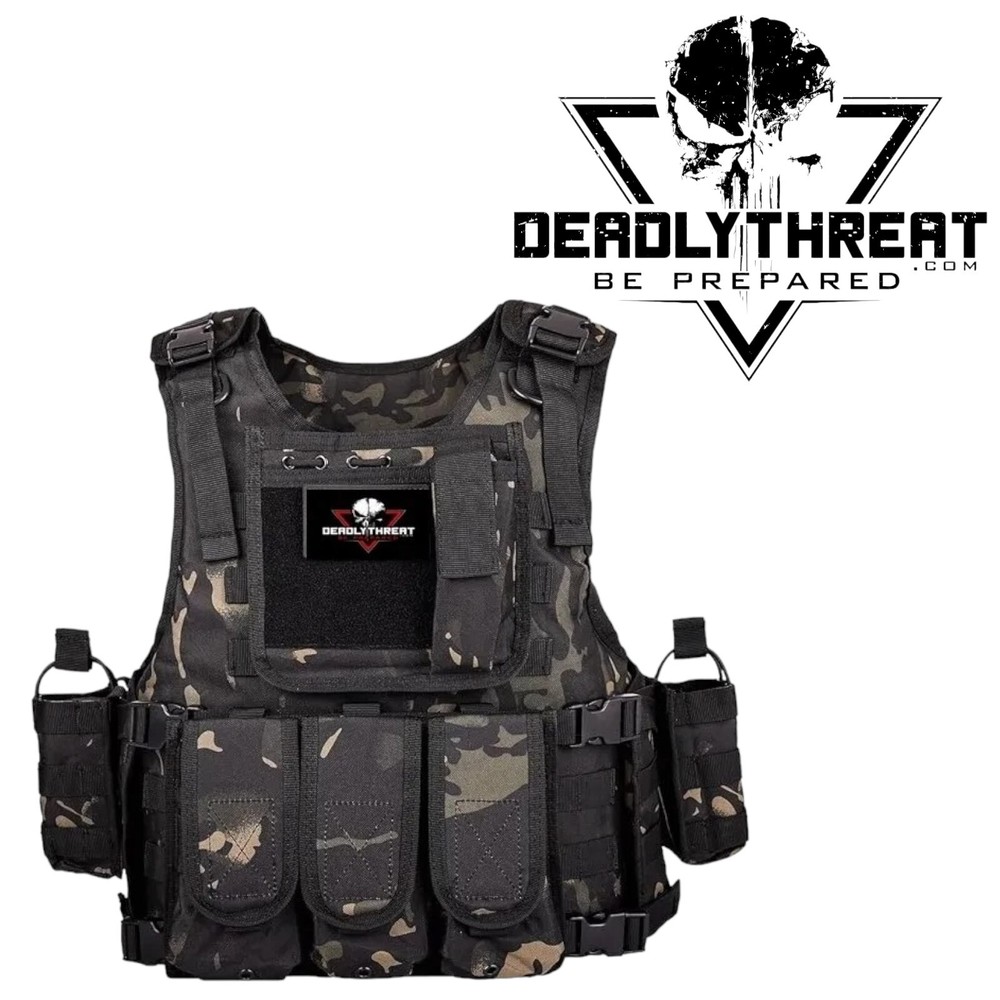 Force Recon Ghost Camo Molle Tactical Vest Plate Carrier