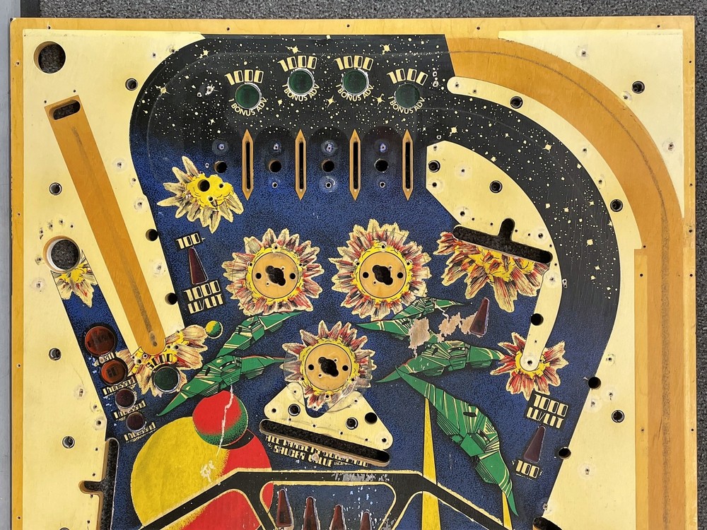 Williams Stellar Wars Pinball Machine Game Playfield