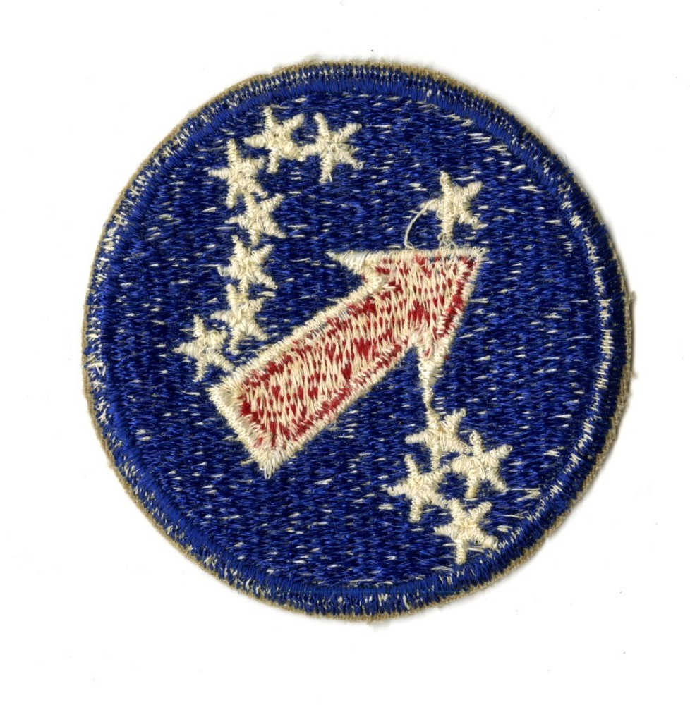US Army Pacific Ocean Areas White Back Patch WWII Vintage